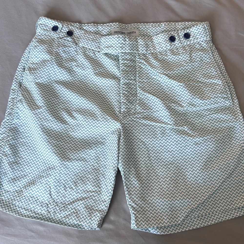 Frescobal Carioca Zigzag Patterned Shorts - image 1
